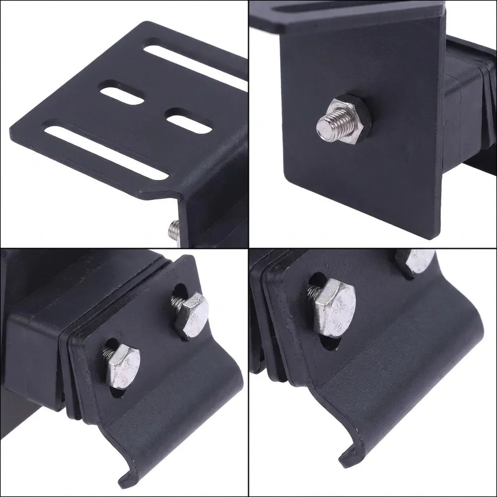 Adjustable For Roof Rack Clamp for SUV with Slide Slot Flexibility Rubber Protection and Black Anti Rust Finish