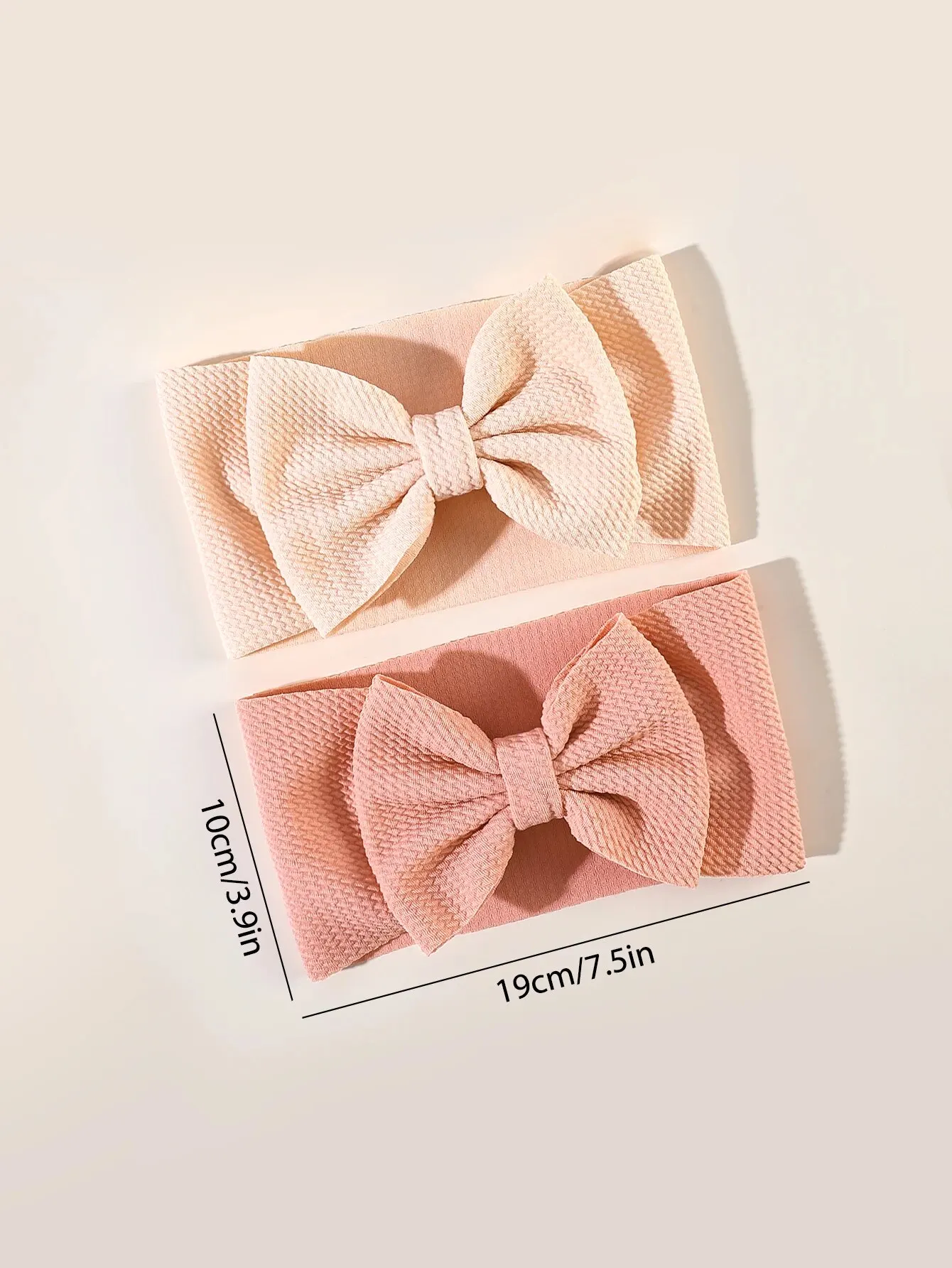 3Pc Set Baby\'s Solid Color Oversized Bow Headbands Cute Bow Decorative Elastic Headbands for Baby Kids Headband Hair Accessories