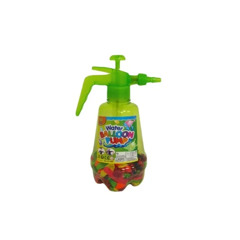 Water Filler Kit Water Fight Easy-to-Use Balloon Inflator Comes with 100 Water Balloons for Outdoor Fun Large Capacity