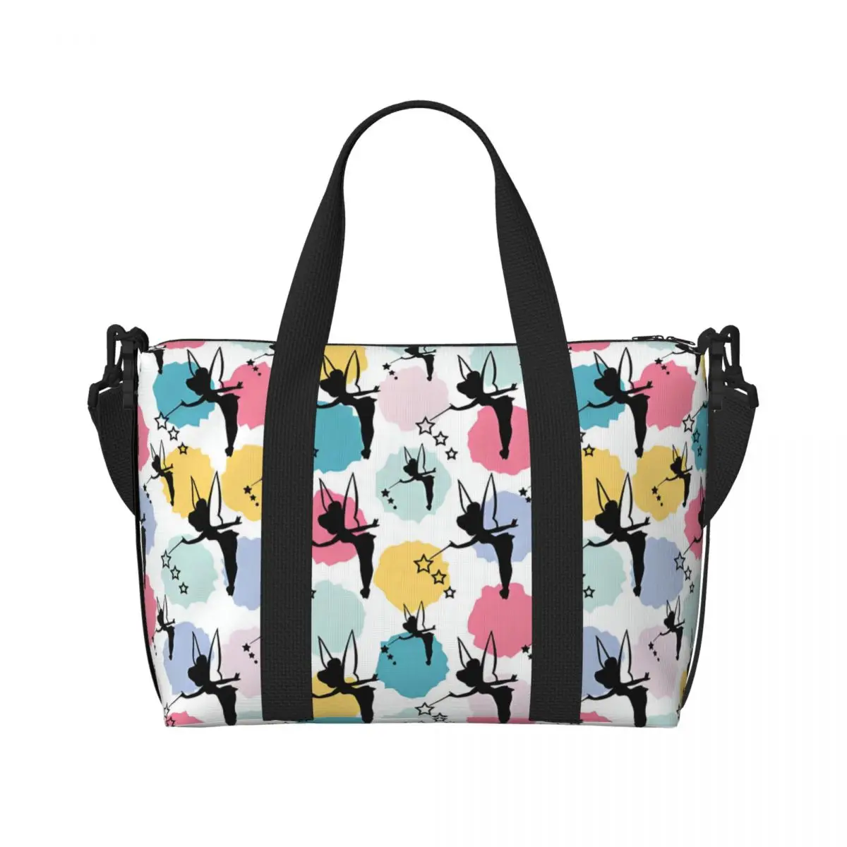 

Custom T-Tinkeres Anime Bell Beach Tote Bag for Women Extra Large Gym Carry On Travel Shopping Bags