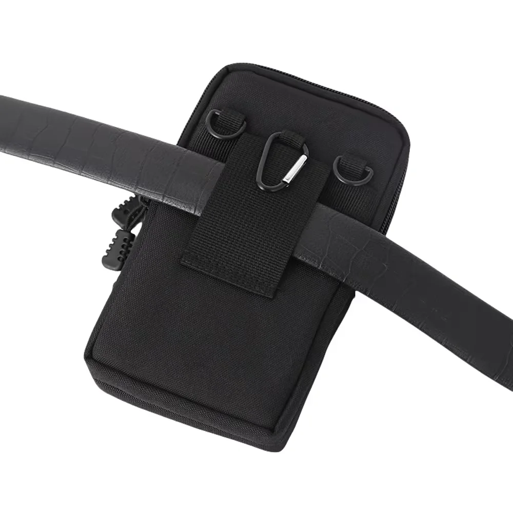 Oxford Cloth Belt Waist Bag Mobile Phone Bag Outdoor Shoulder Crossbody Bag Construction Site Work Storage Bag Coin Purse Pouch view 3