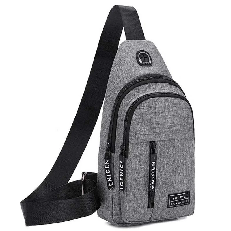 1 Pcs New Men Shoulder Bags Chest Bag Multifuncional Crossbody Bags Travel Sling Bag Messenger Pack For Male