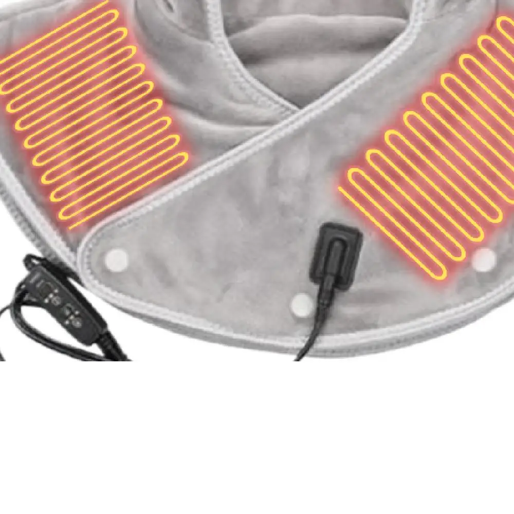 

Electric Heating Shoulder Neck Pad Three Gear Hot Compress Cervical Shawl Warmer USB for Shoulder Neck Back Relief Fatigu