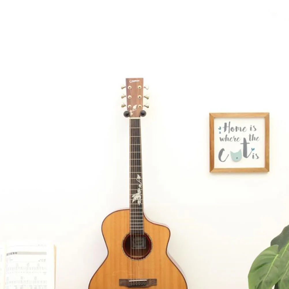

Classic Guitar Wall-Mounted Rack Premium Beech Iron Music Instrument Holder for Guitar Violin Ukulele Erhu Wall Storage Rack