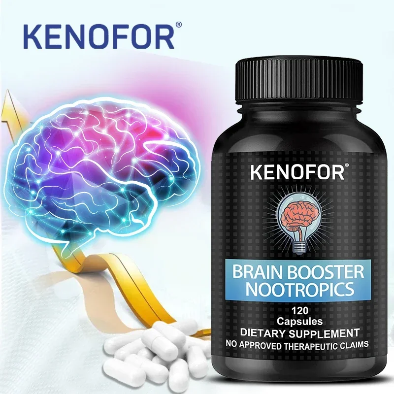 

Caffeine-Free Nootropic Brain Supplement for Mental Alertness, Memory, Focus and Attention, Cognition, Neurokines