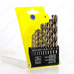 M43 High-Speed Steel Drill Kit 13 Piece Set, Impact Quick Change Drill Kit for Cast Iron Hardening Metal Wood and Plastic