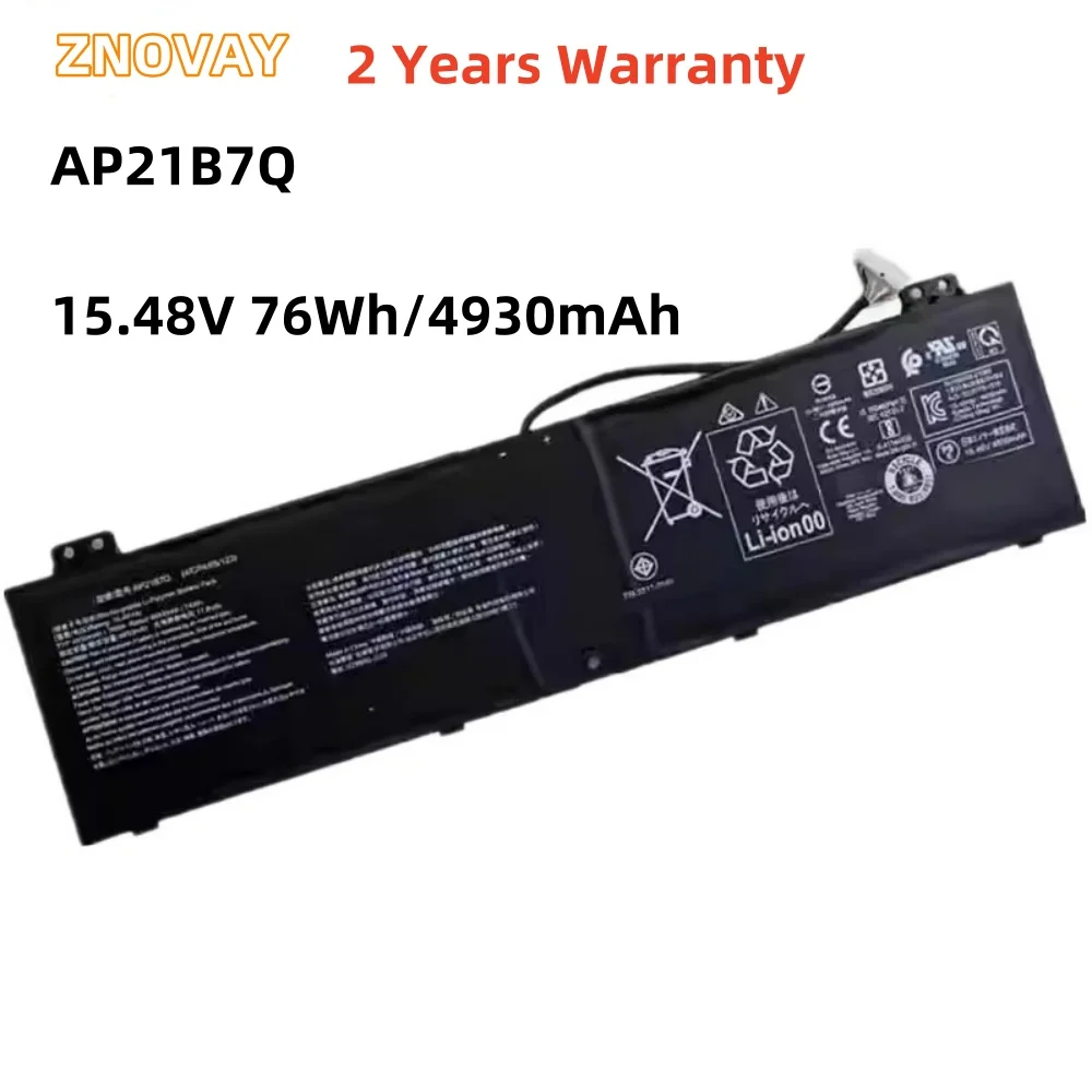 

ZNOVAY AP21B7Q Laptop Battery For Acer Predator TRITON 300 SE PT314-52S PT314-51 SFX16-61G SFX14-71G KT.00407.014 4ICP4/65/123