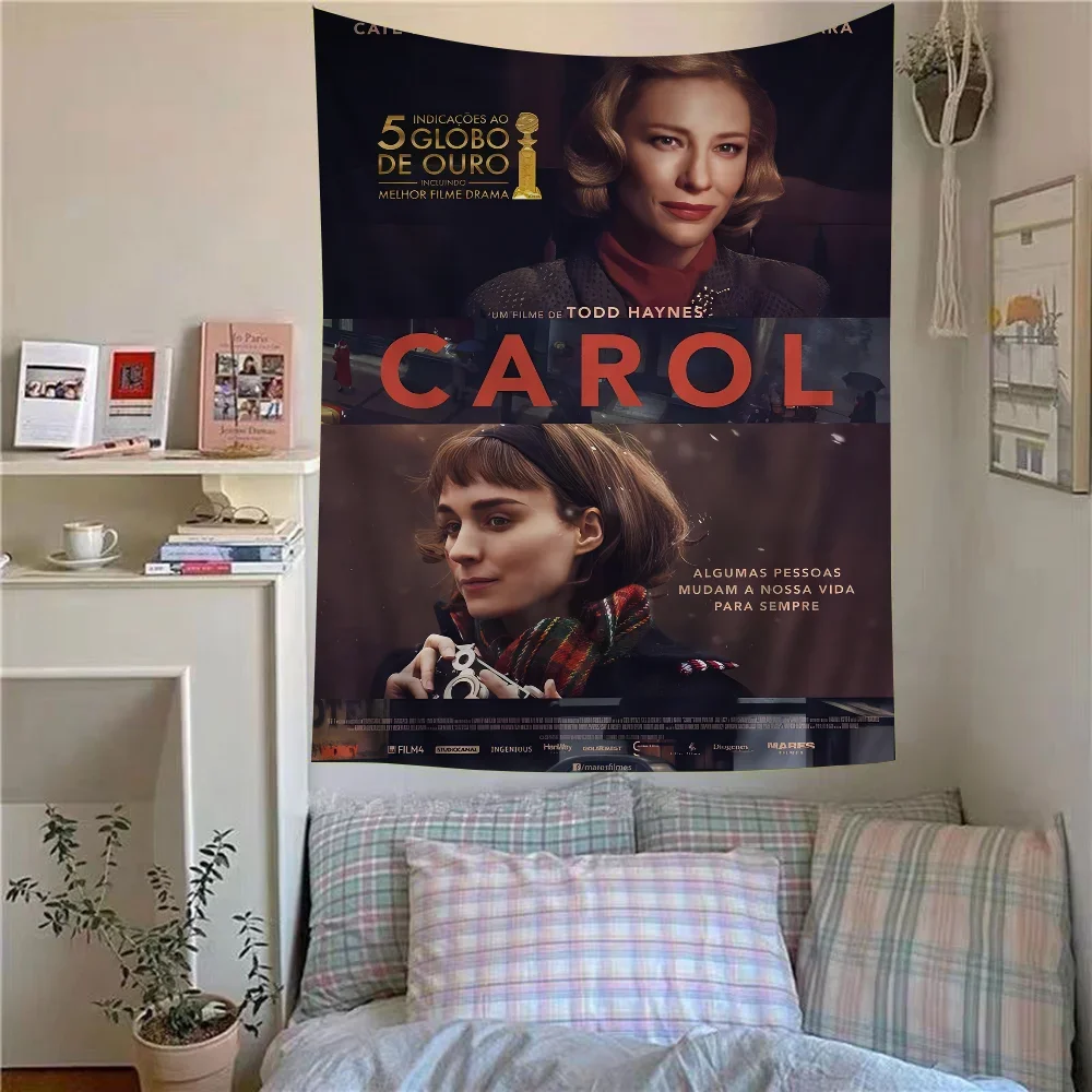 

Romance Movie Carol Cartoon Tapestry Art Science Fiction Room Home Decor Wall Hanging Home Decor