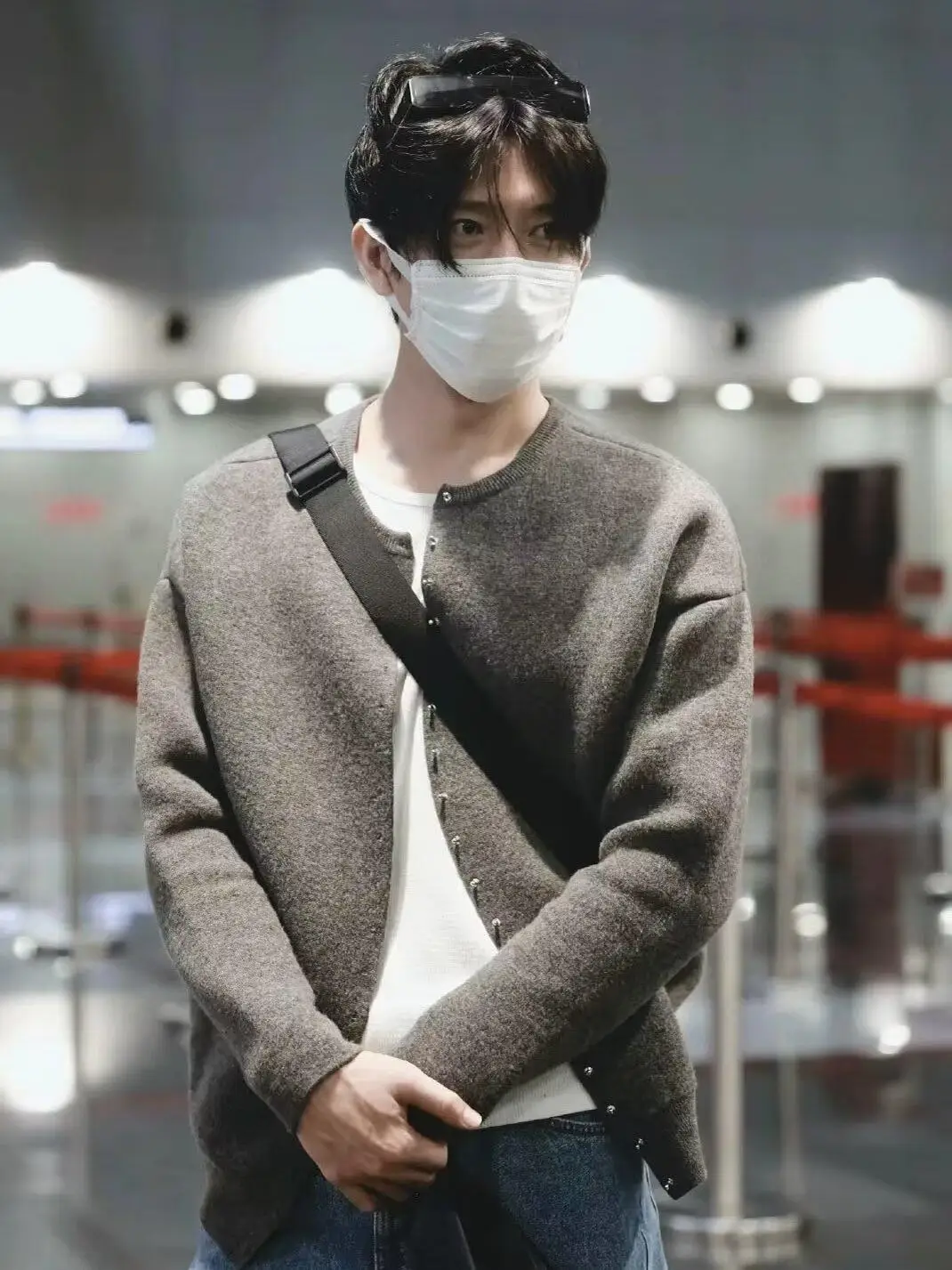 

Jao Ren Haome Open Cardigan Cotton Men's Knitwear Lazy Sle Autumn Winter Loose Knitted Sweater Casual Youth Faion