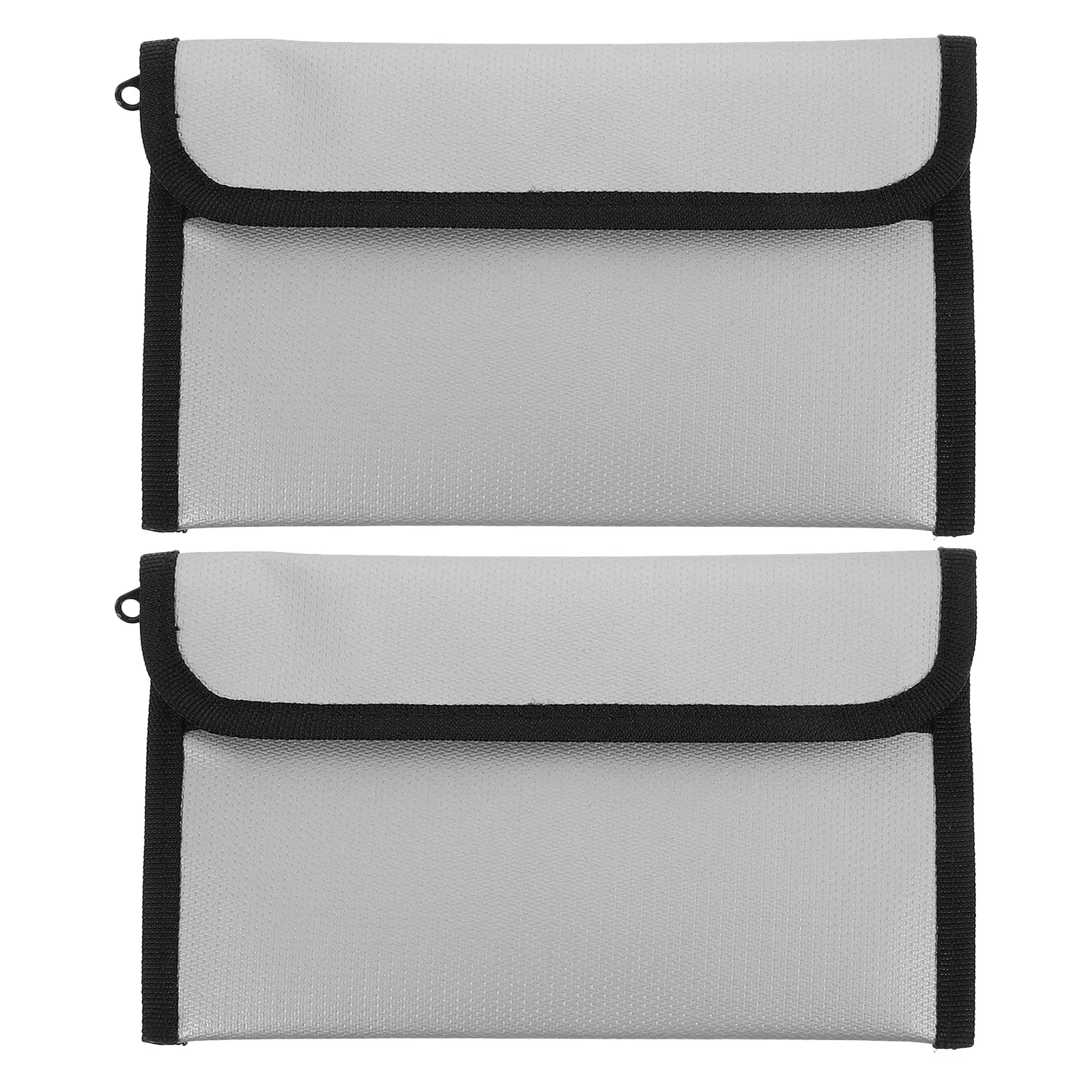 2 قطعة حقيبة مجلد مستندات مقاومة للحريق حقيبة تخزين آمنة محمولة مقاومة للماء بسحّاب حاوية تنظيم لملفات الرسائل القانونية