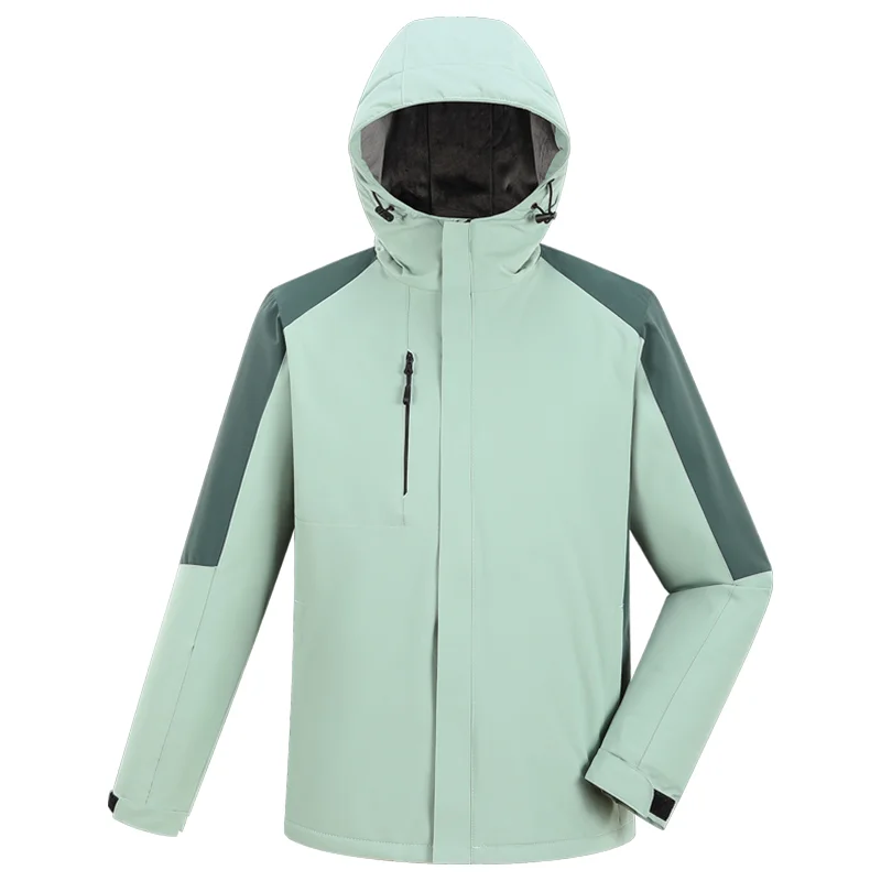 Winter casual jas aangepast bedrijf merklogo plus fluwelen warme jas borduurwerk ontwerp team hoodie jas print tekstpatroon