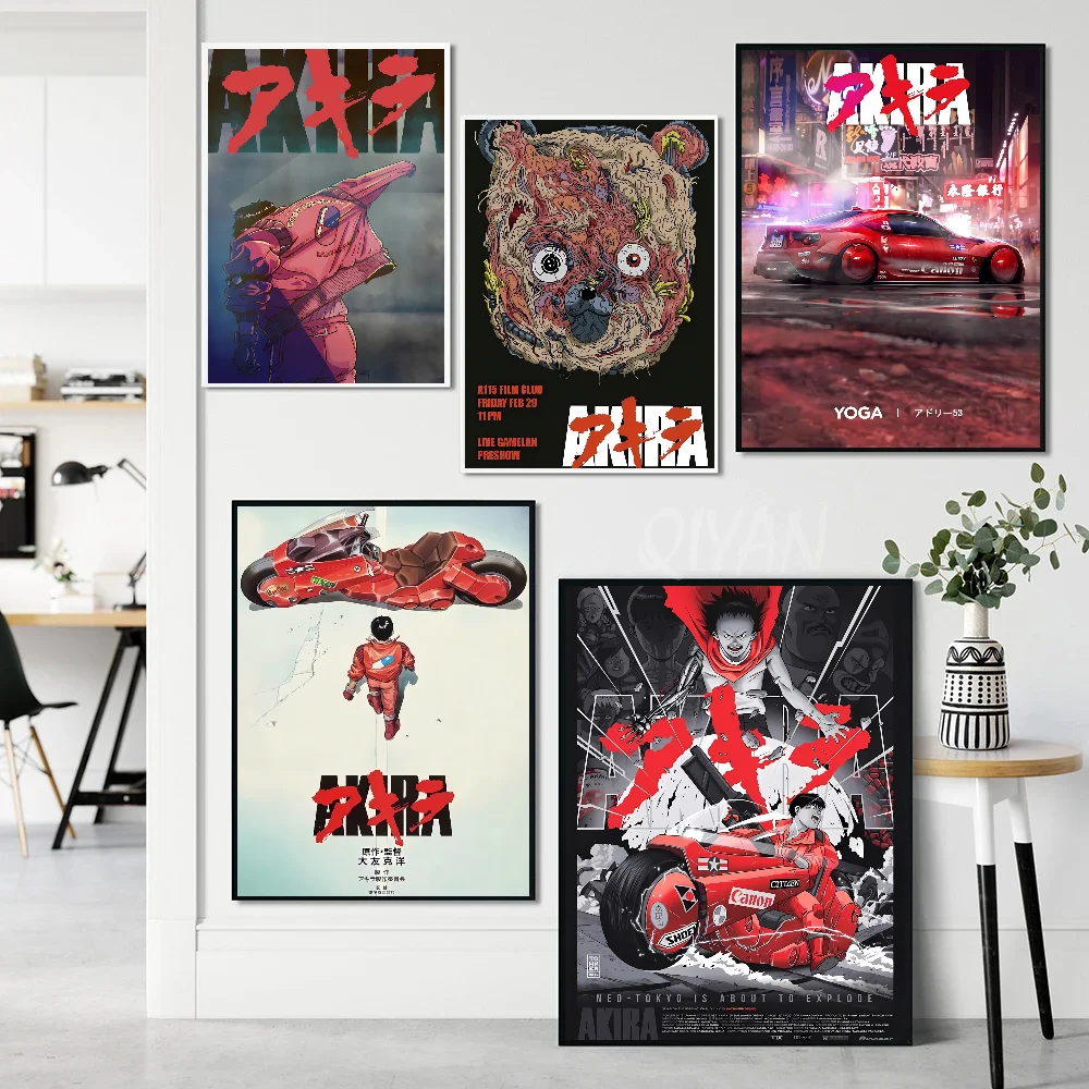 1 قطعة أكيرا أنيمي المشارك المشارك ورقة طباعة غرفة المعيشة المنزلي غرفة نوم مدخل بار مقهى الفن اللوحة الديكور