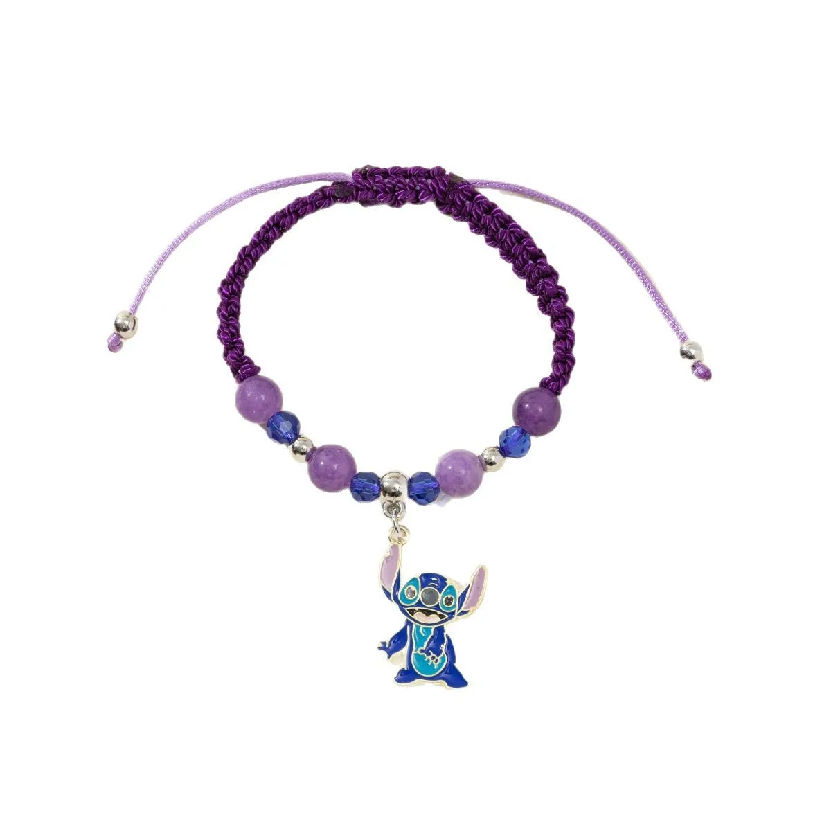 

Cartoon Cute Anime Stitch Knitting Bracelet Men's and Women's Adjustable Versatile Hand Rope Decoration Couple Boys Girls Gifts