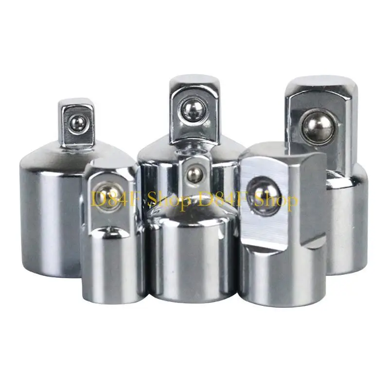 D84F 6Pcs Socket Adapter Set 1/4inch to 3/8inch 3/8inch to 1/4inch 3/8inch to 1/2inch 1/2inch to 3/8inch 1/2inch to 1/4inch