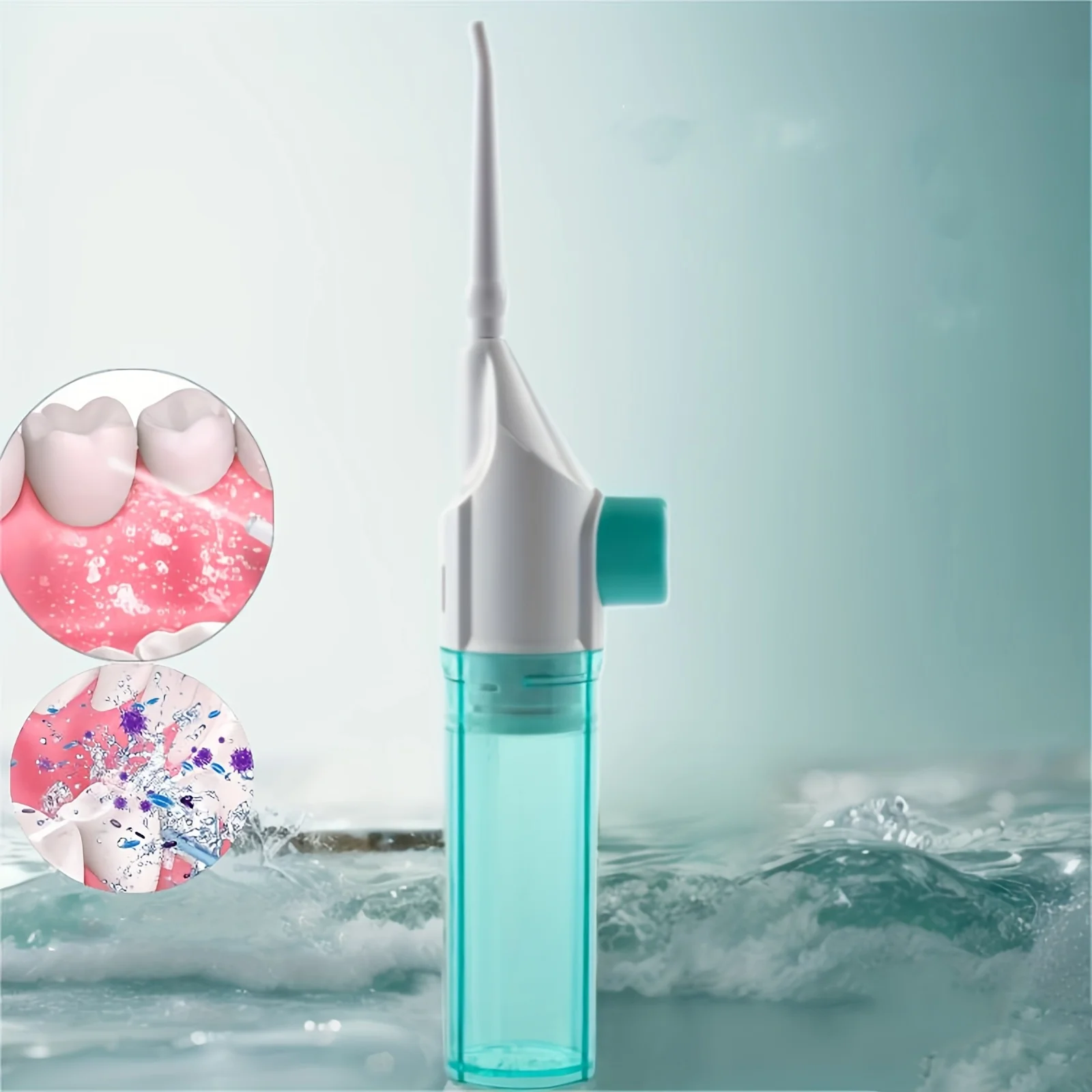 Portable Manual Cental Irrigator - Handheld Wireless Dental Irrigator - No Need to Charge Dental Irrigator - Birthday Gifts