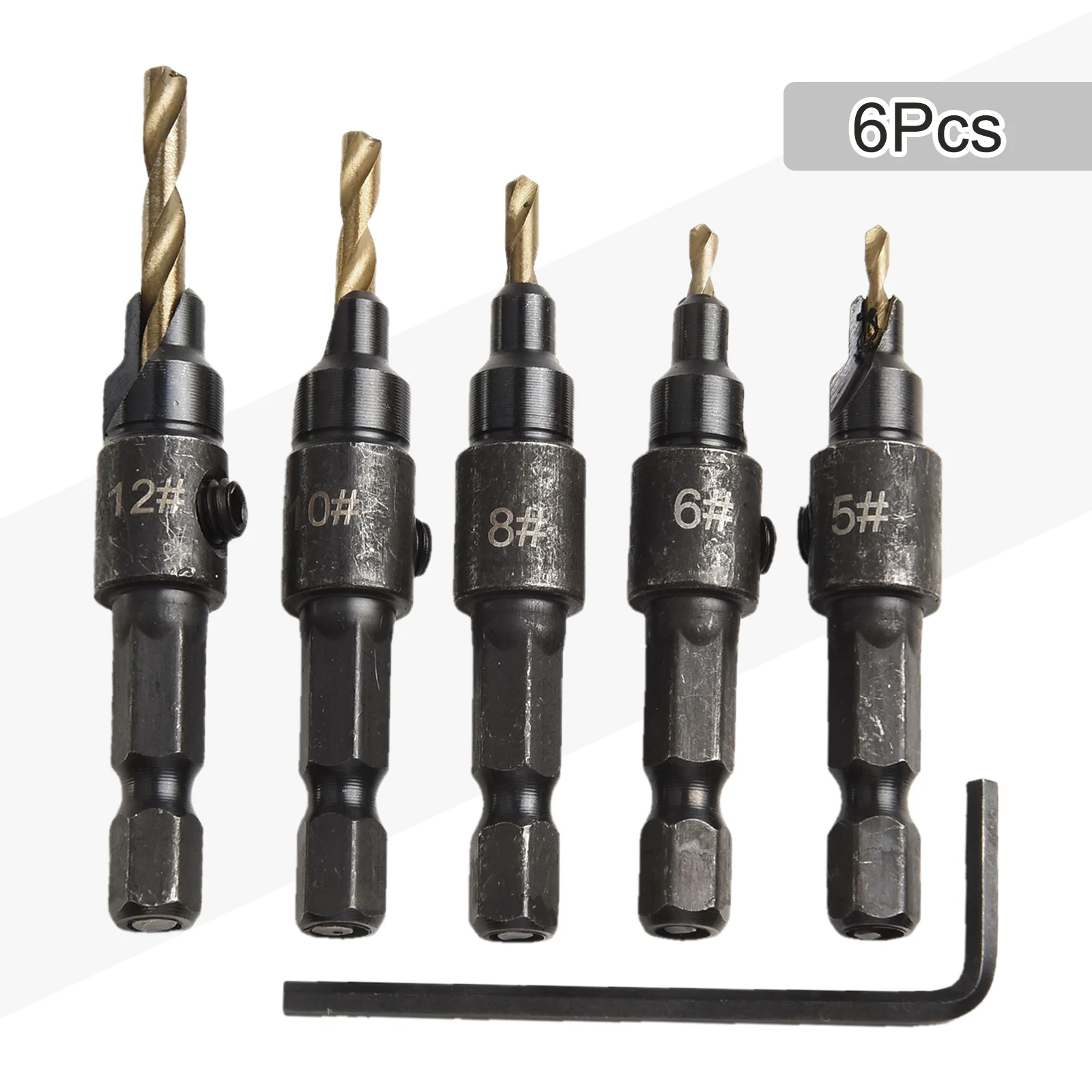 Adjustable Drill Kit Adjustable Quick Change Drill Wide Compatibility Easy Drill Bit Replacement Hexagonal Shank Design