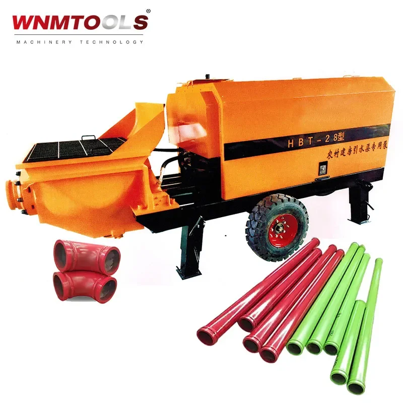 Factory price high conveying distance concrete pump die sel concrete pump