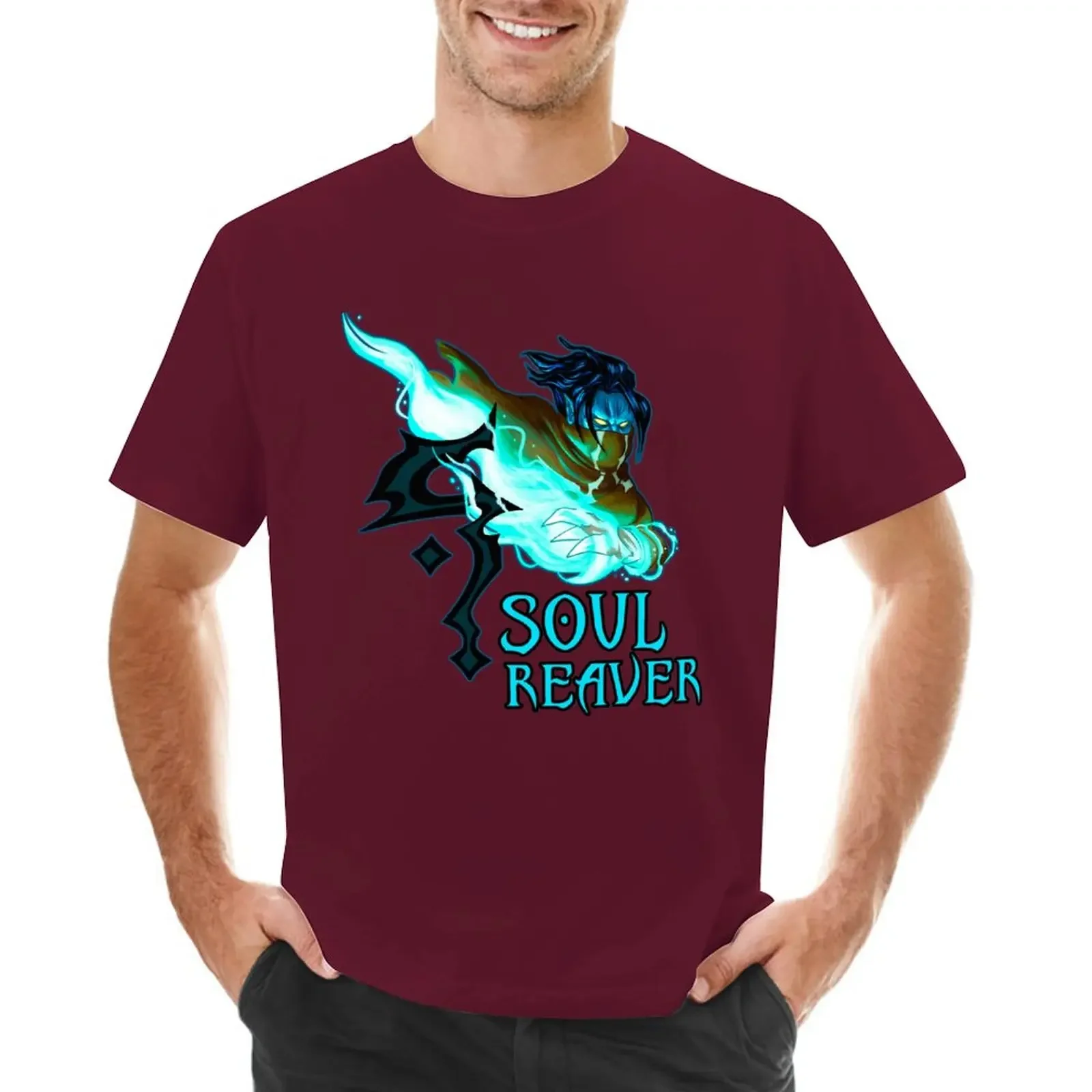 Whites for A Boy Tops Mens Graphic T-shirts Hip Hop Legacy of Kain Soul Reaver - Raziel(without Background) T-Shirt Boys Summer