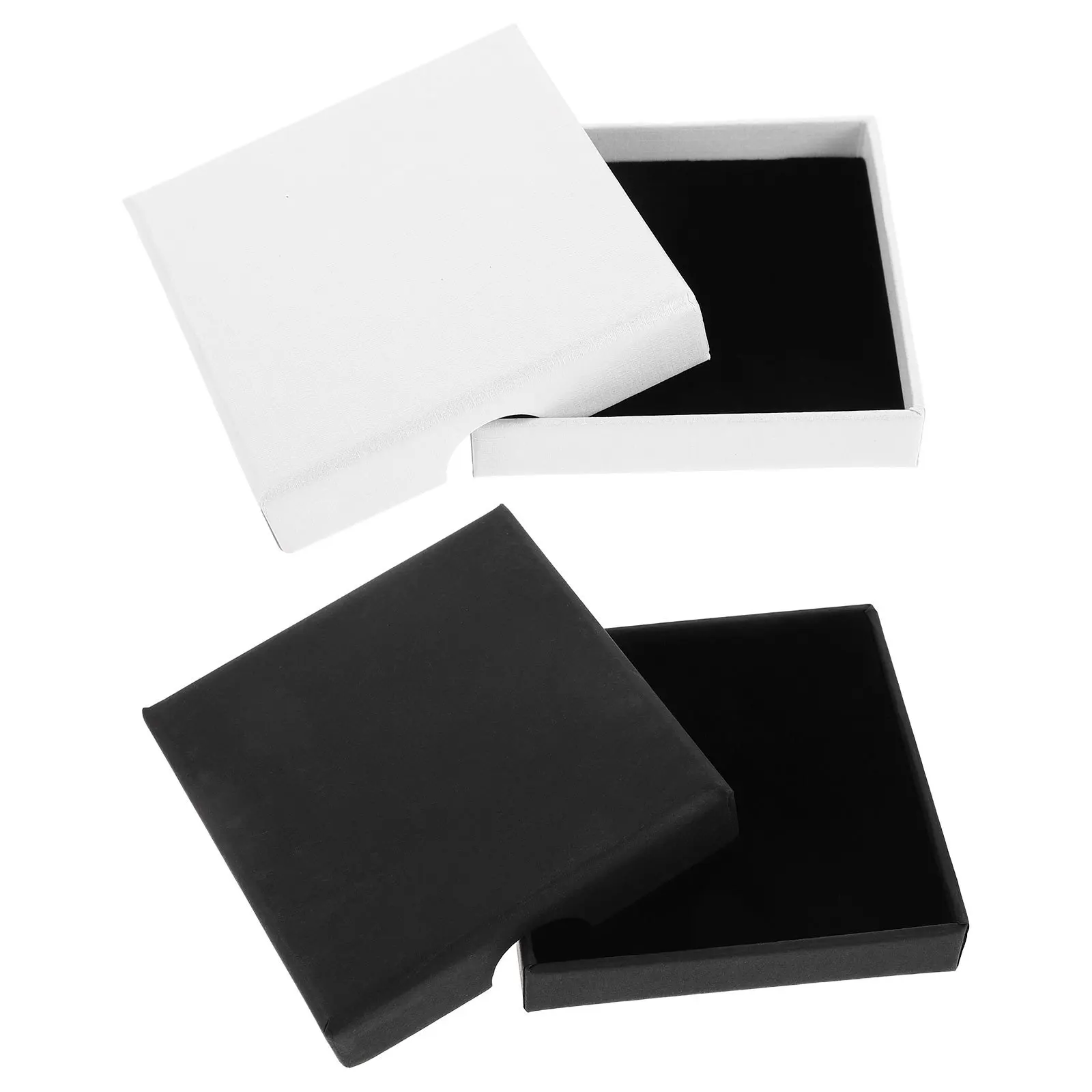 

2 шт., коробка для хранения ювелирных изделий, компактный дорожный органайзер для колец, браслетов, ожерелий, защитная подкладка, подарок на день Святого Валентина