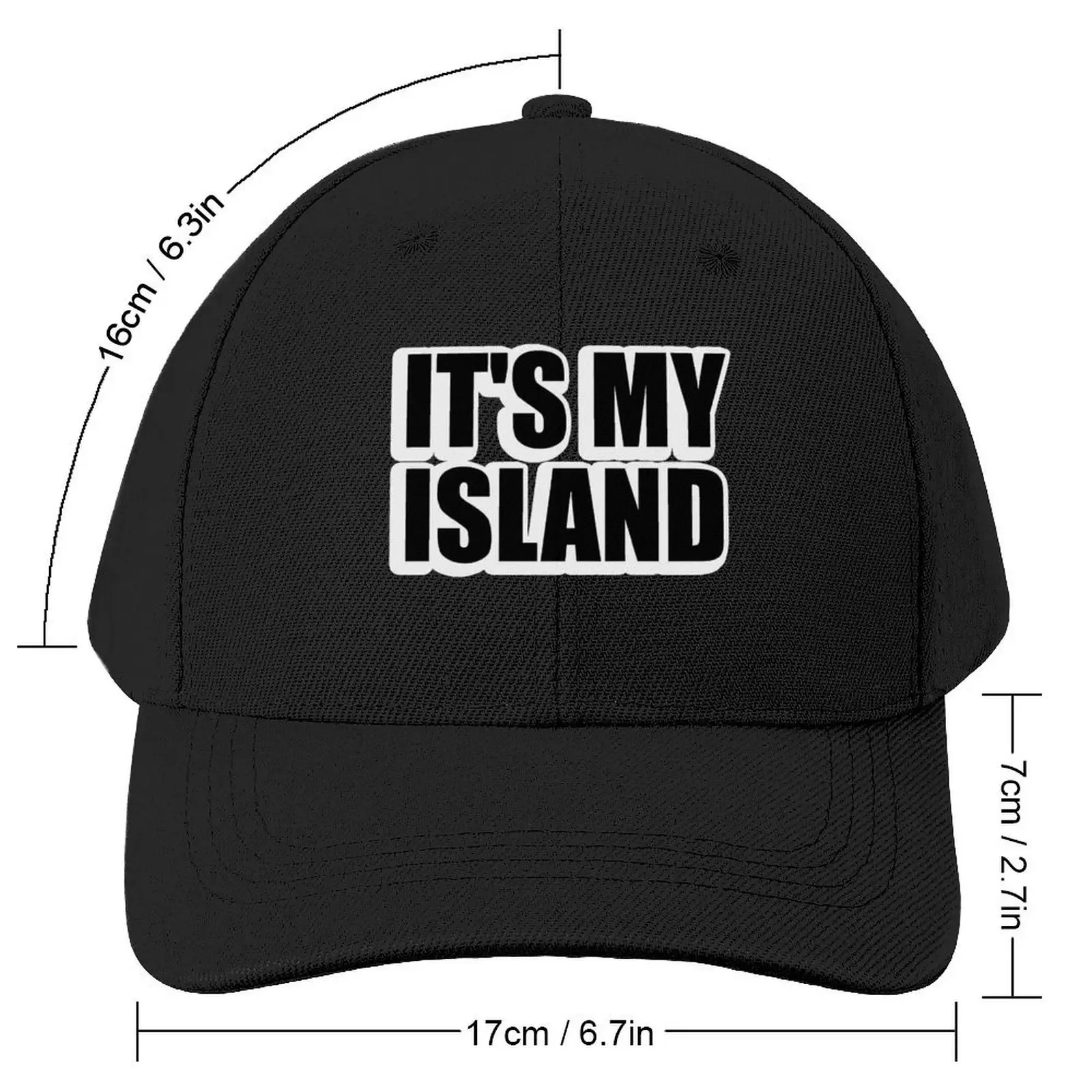 Het is mijn eiland Baseball Cap Hoed Strand Golf Hoed Heren Caps Dames