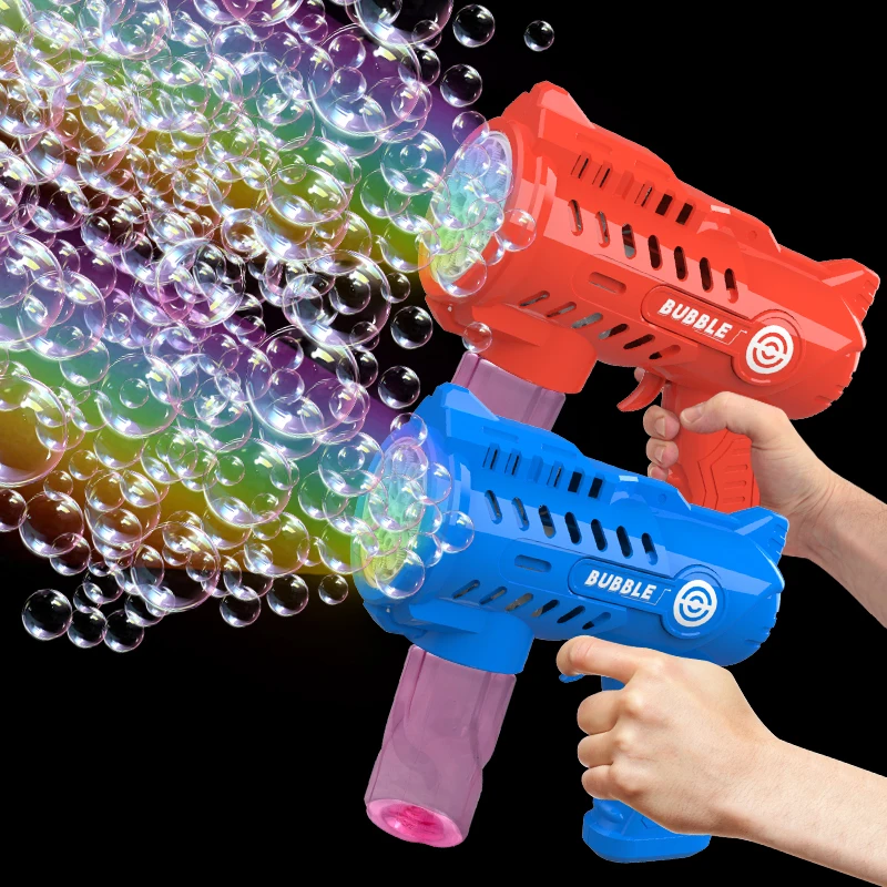 لعبة للهواء الطلق فقاعة بندقية اللعب أضواء الفضاء فقاعة بندقية الزفاف الدعائم الحدث هدايا الحفلات بدون بطاريات فقاعة الماء #1