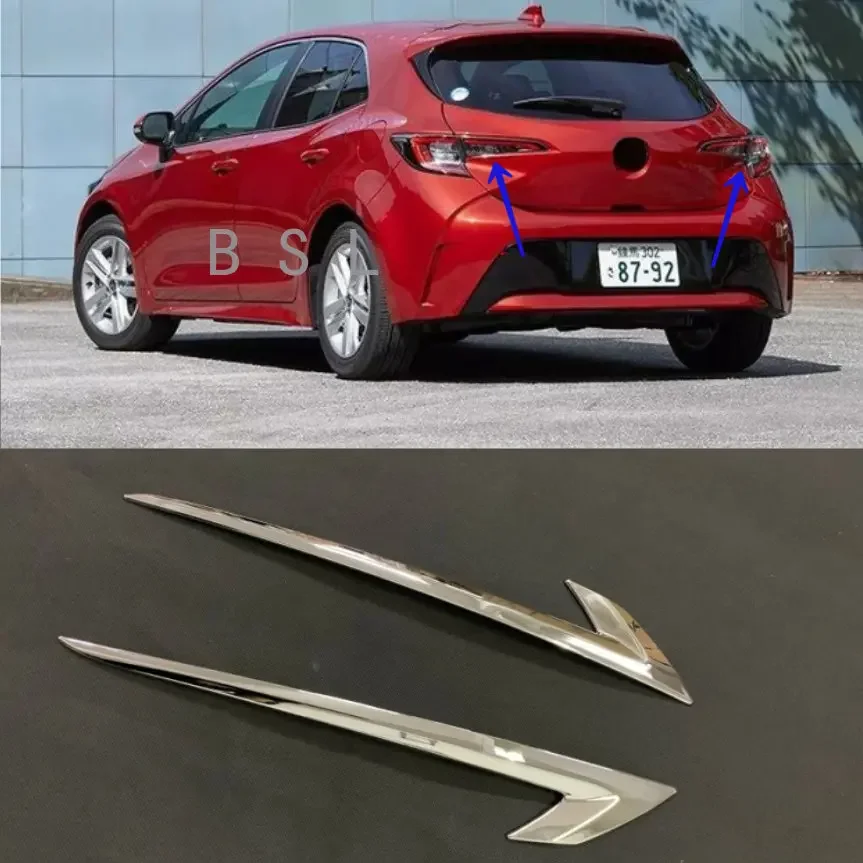 

for Toyota Corolla Sport Hatchback 2019 Car Rear Tail Light Lamp Moulding Trim Auto Exterior Accessories 2pcs