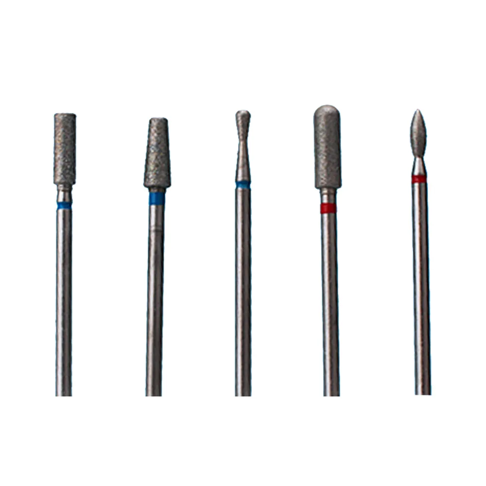 1개 다이아몬드 네일 드릴 비트 밀링 커터 전동 매니큐어 폴리싱 큐티클 제거 로터리 액세서리 매니큐어 도구