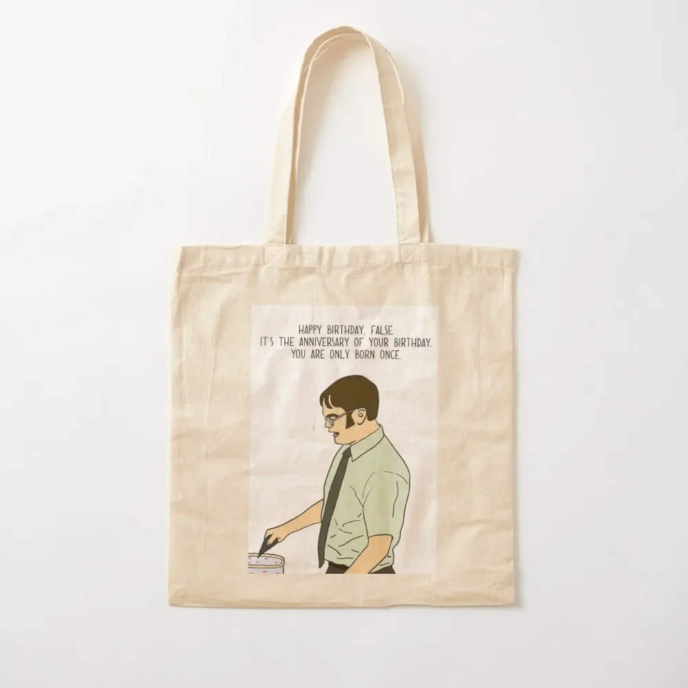 

Happy Birthday From Dwight Tote Bag bags woman 2025 personalized tote bag bags luxury women eco pack Tote Bag