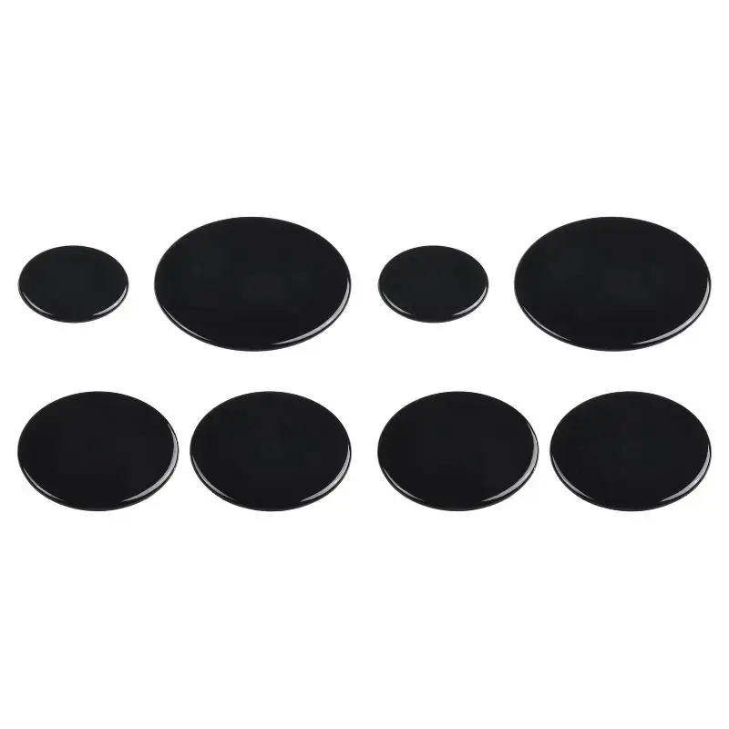 2PackX(4 Pcs Cooker Hob Gas Burner Cap 55mm 75mm 100mm for Oven Gas Hob Burner Crown Flame Cap Kitchen Accessories Flat)