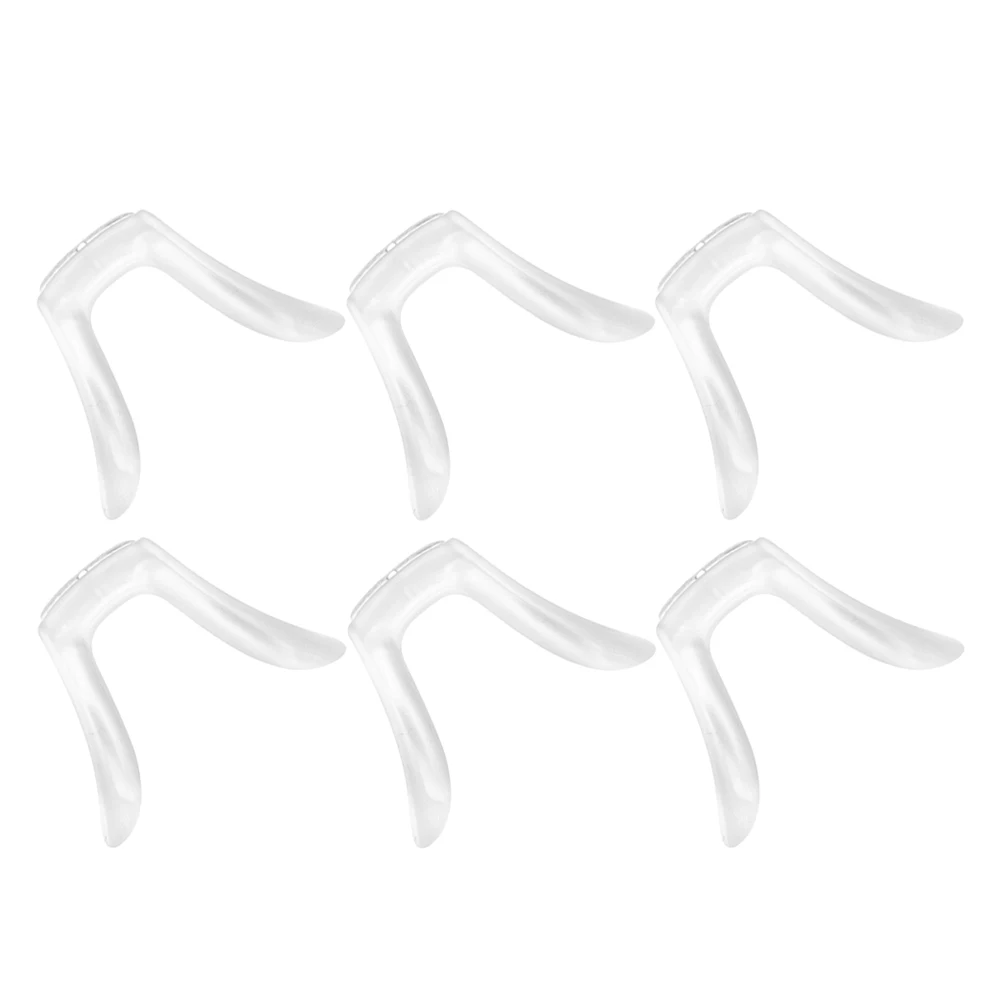 

6Pcs Eyeglass Nose Pads Comfortable Fit Antislip Clear Design for Stable Wearing Experience Nose Pads of Glasses