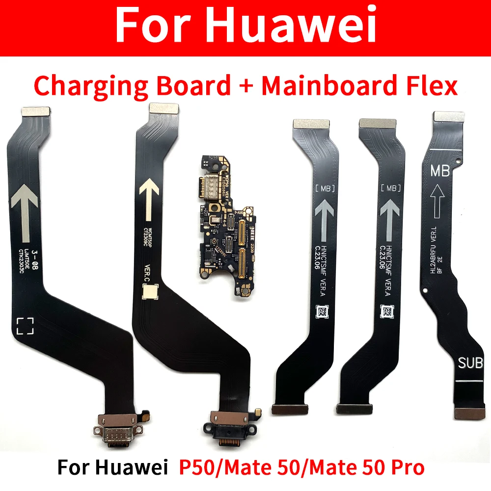 

For Huawei Mate 50 Pro P50 USB Charger Port Connector Base Charging Flex Cable