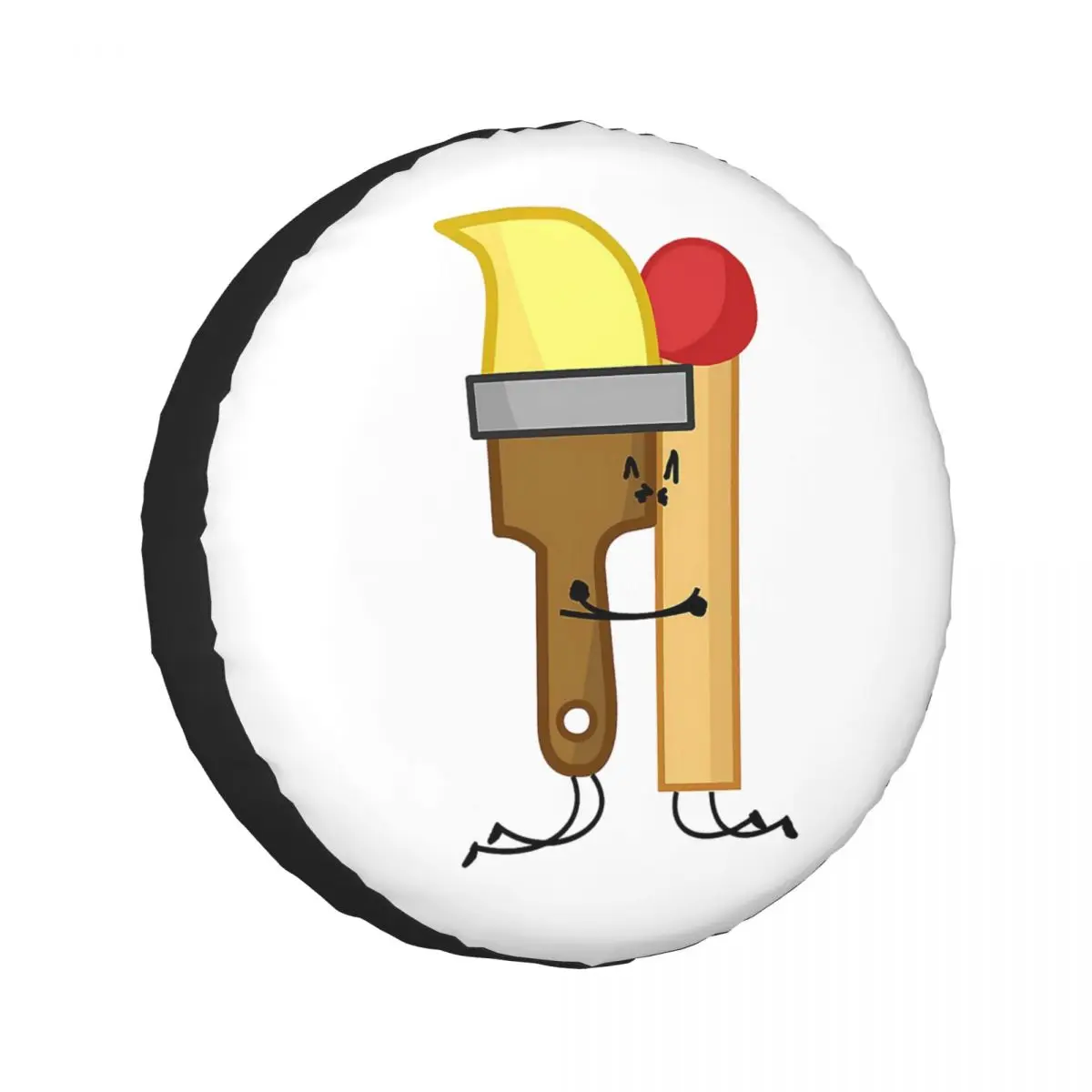 

Пользовательские BFDI Inanimate Insanity, чехол для запасного колеса с любыми персонажами для Jeep SUV RV 4WD Mitsubishi 4x4, защитные чехлы для колес