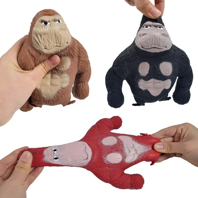 New Big Giant Spongy Squishy Fidget Orangutan TT Influencer Elastic Monkey Antistress Toy for Adult and Children Soft Fun Gift