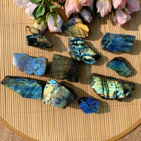 50g/100g/200g Blue Labradorite Slab,Raw stones labradorite jewelry diy,crystal Gift,Great Flash Polished Stone Slice Ideal Gift 3