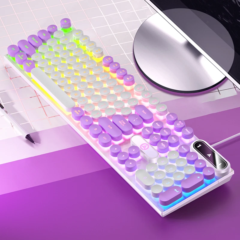 

USB Wired Office Keyboard USB, Quiet Typing, Ergonomic Design for Home/Business/Desktop Computer, Compatible with PC/Laptop