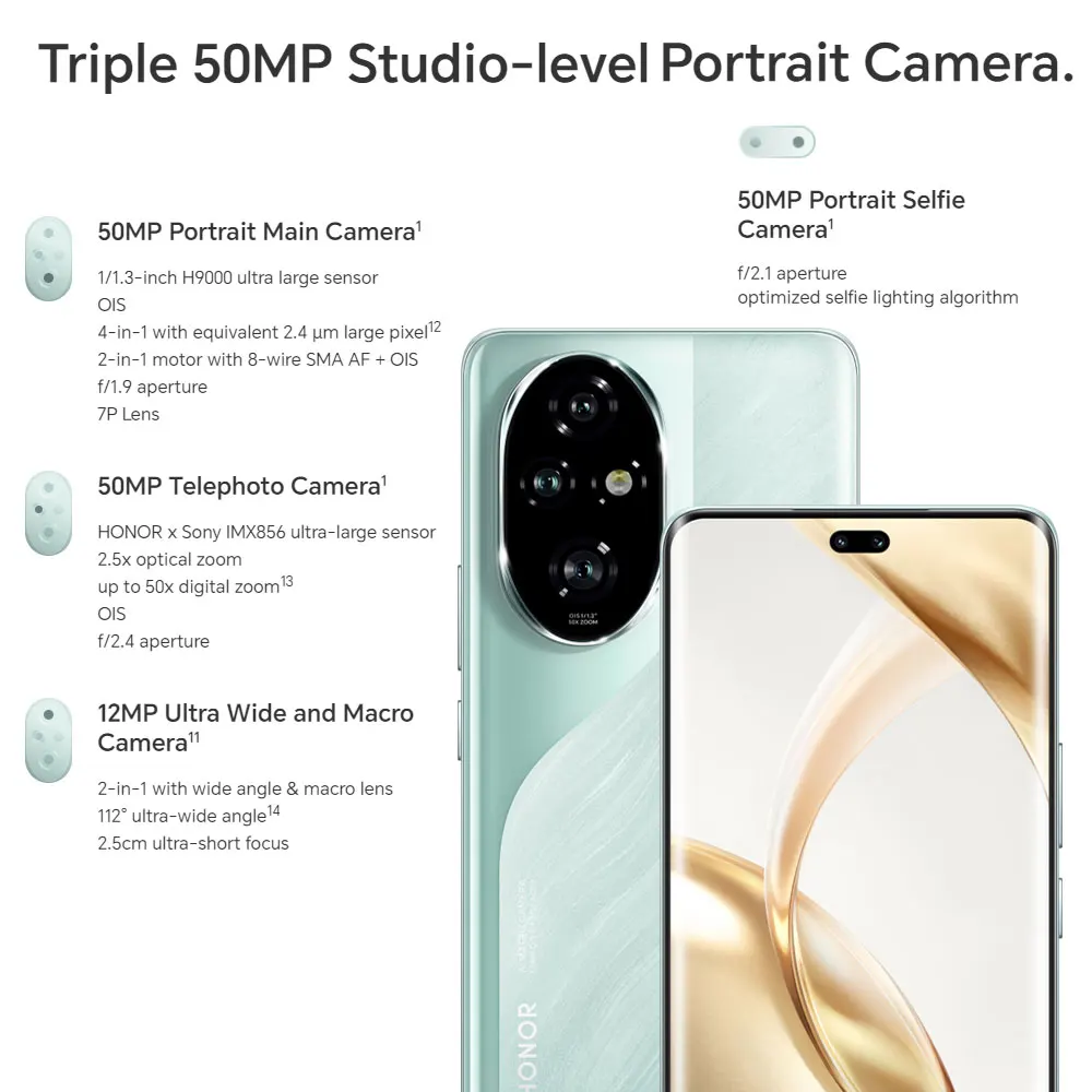 Imagem -03 - Versão Global Honor 200 Pro Snapdragon 8s Gen 5g Smartphone 6.78 120hz Display Amoled Suporte Honor 100w Supercharge 2024