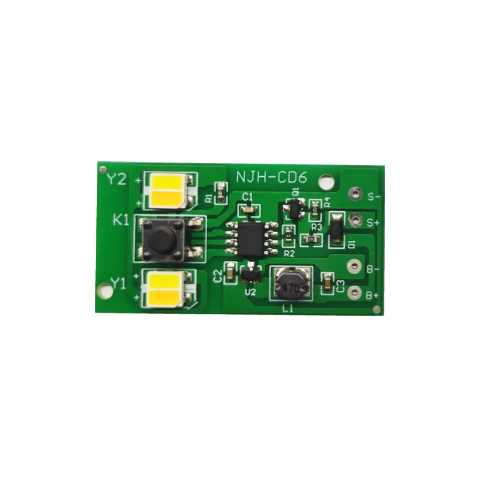 1pc 1.2V Solar Street Light Switch Circuit Board 8 Modes Dual Light Colors Solar Lighting System Accessories