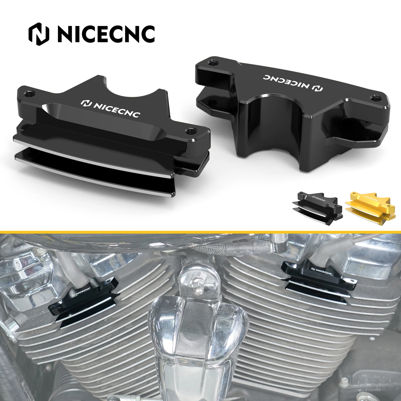 

For 2018-2023 Harley Fat Bob 114 Finned Spark Plug Covers for Street Bob Low Rider 18-20 Street Bob 114 22-23 Low Rider S 20-23