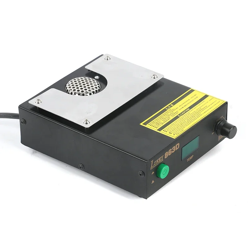 LUKEY 863D ESD BGA Rework Station Constant Temperature Digital PREHEATER PCB Preheat And Desoldering AIR GUN Soldering Station