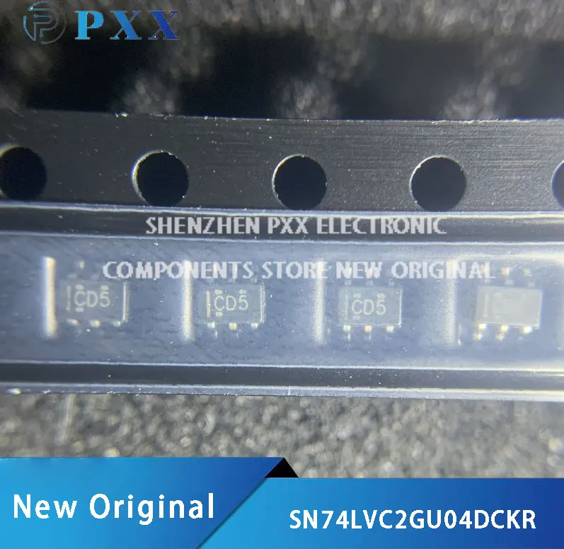 10Pcs New 100% Original  SN74LVC2GU04DCKR  Dual Inverter Gate IC 1.65-V to 5.5-V SC-70-6