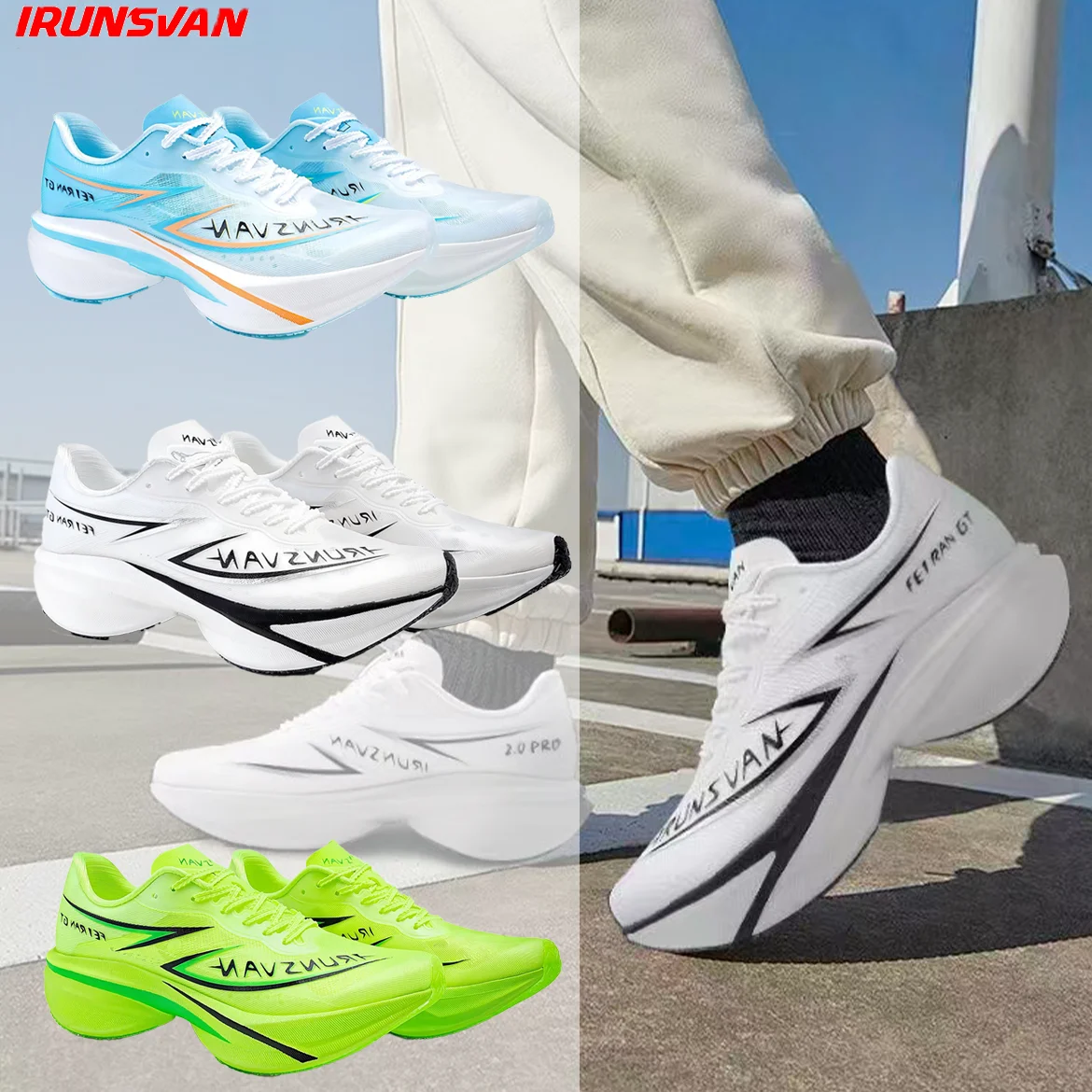 

Кроссовки для бега IRUNSVAN Feiran GT 2.0 с карбоновым подошвенным слоем для мужчин – амортизирующая спортивная обувь для марафона и тренировок на треке 24106