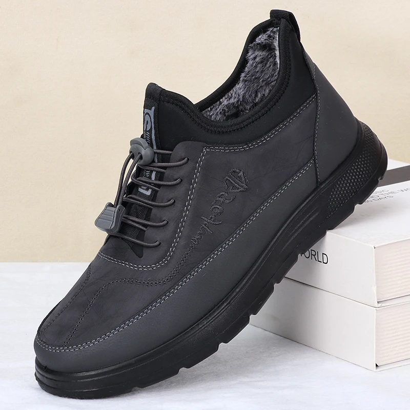 2025, neue Winter-Schnürstiefel für Herren, warm und kältebeständig, bequem und weich, wasserdicht und rutschfest, wasserdicht und rutschfest – Detail 6