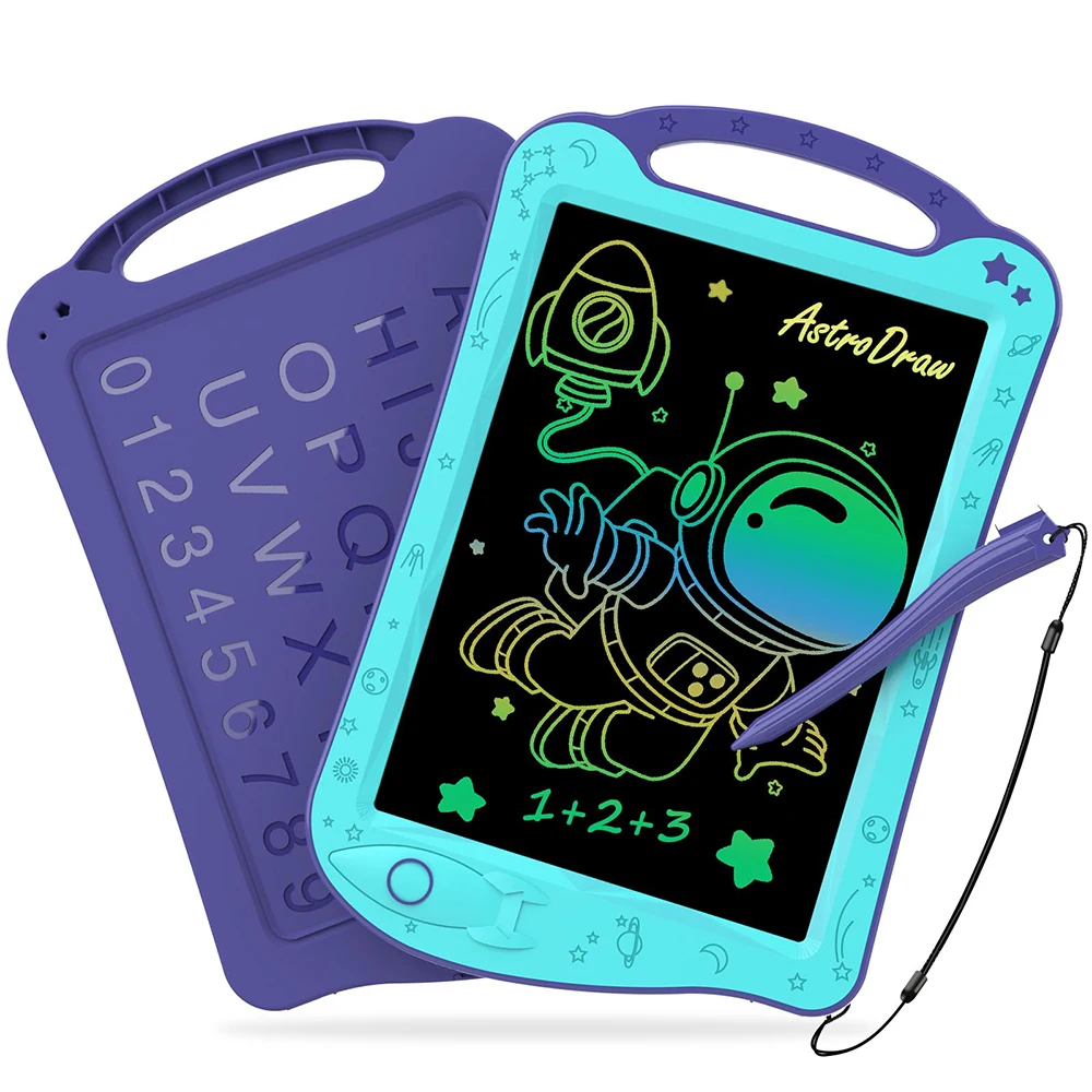 Astrodraw Drawing Pad Colorful LCD Writing Tablet Doodle Board Presentation Supplies Fluorescent Boards Office School Supplies