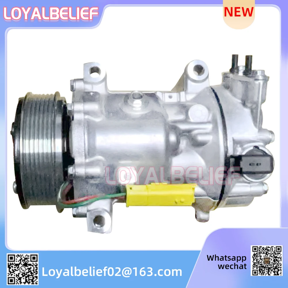 7C16 AC Compressor FOR PEUGEOT 508/SW/Van 5008 308/CC PARTNER 2.0L  9684432480 9646416780 9651911480 9659875880 view 2