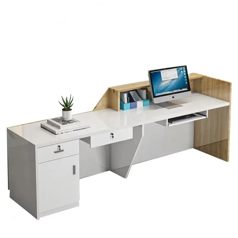 #Professional Beauty Reception Desks Modern Unique Glamour Storage Bar Counter Salon Commercial Recepcja Commercial Furniture