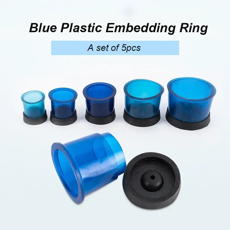 

Blue Plastic Model Embedding Ring Rubber Base Dental Material Dental Embedding Ring Denture Processing Centrifugal Casting Ring