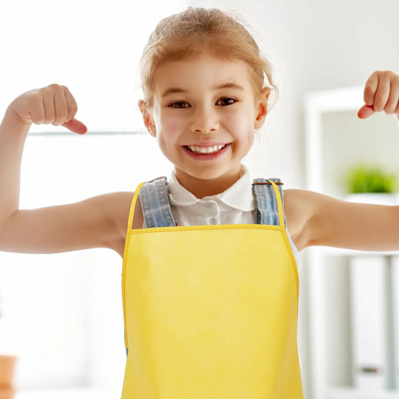 

10pcs Kids Painting Aprons Children Drawing 40x50cm Multi-color Easy On Off Protect Clothes Craft Baking Toddler