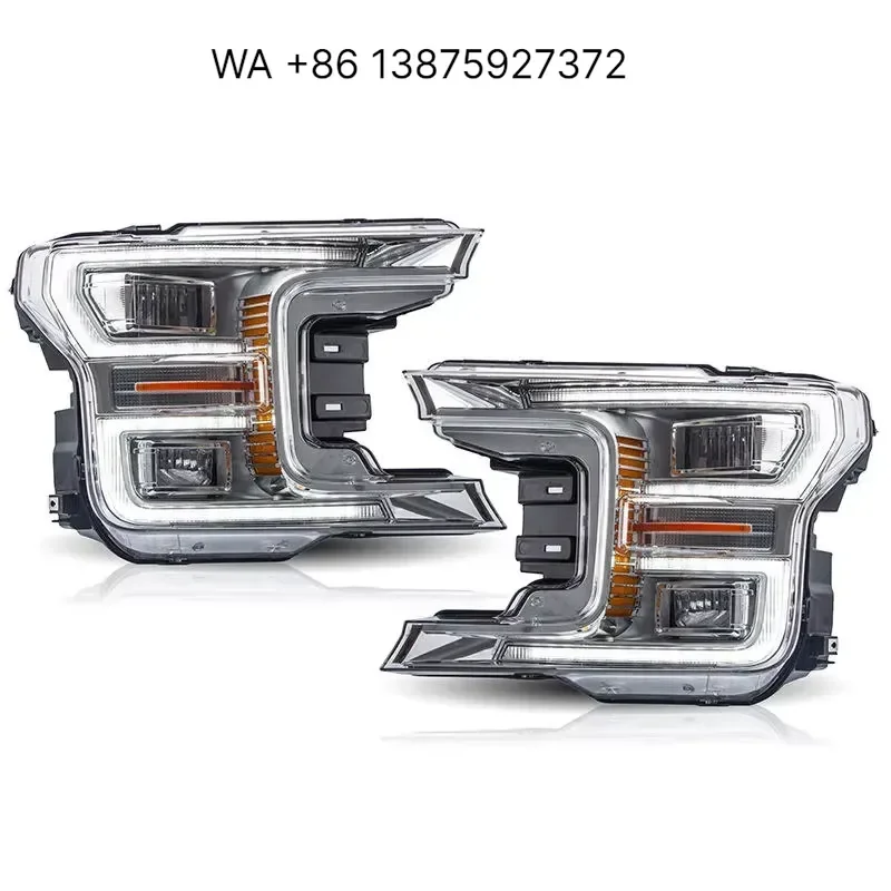 Wmwmnu LED Headlight Assembly for F150 Raptor 2018 Up Upgrade with DRL and Sequential Turn Signal Lights