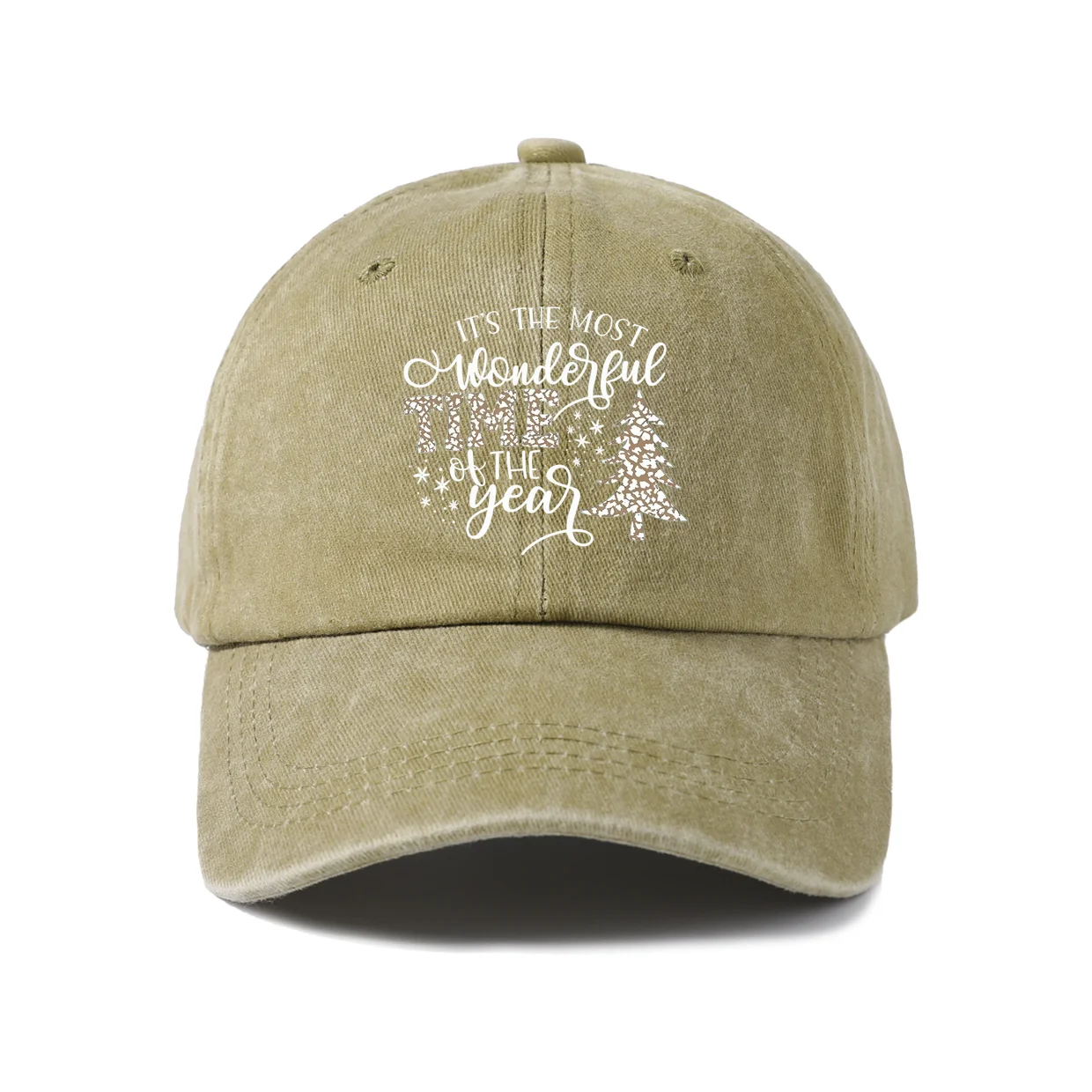 Retro Typography Graphic Baseball Cap, Vintage Washed Adjustable Unisex Dad Hat, Streetwear Gift