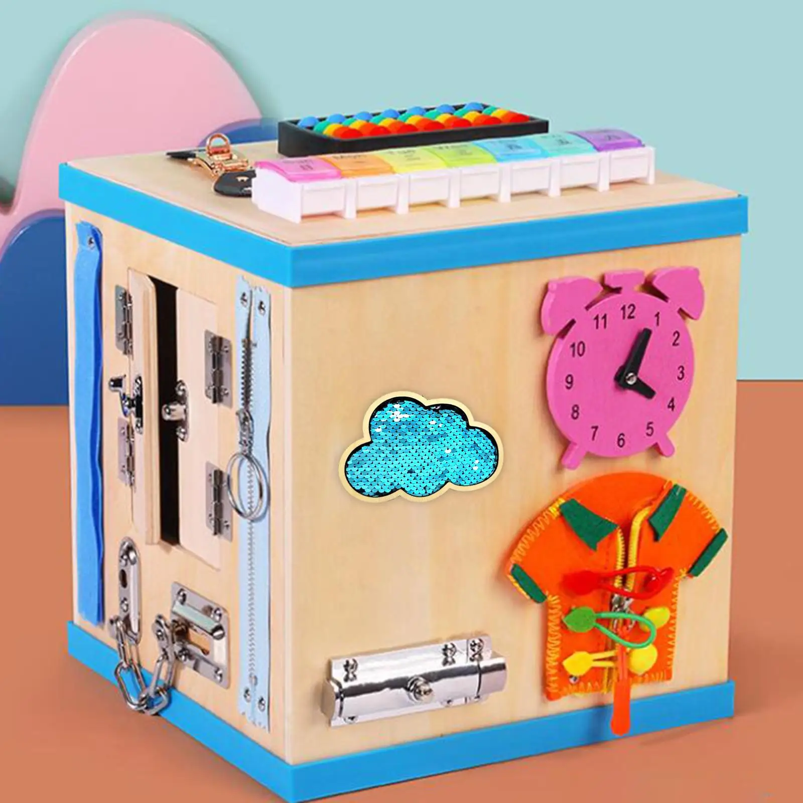 5xchildren-ビジーボード-クラウドスパンコール-diy-素材-子供用教育玩具